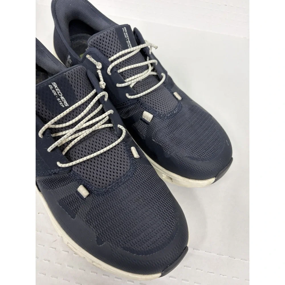 Skechers Glide-Step Pro Slip-Ins Mens 11.5 Navy Hands Free Sneakers 232930 T3